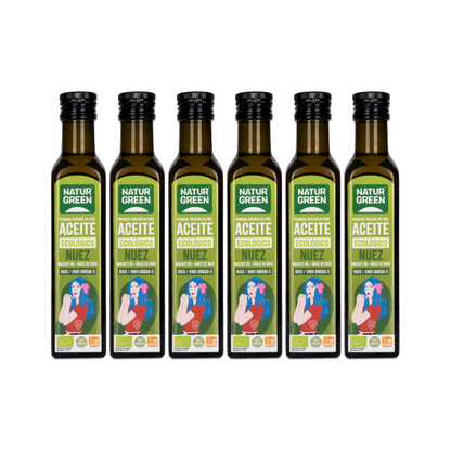 Pack 6x Aceite de Nuez Ecológico 250 ml NaturGreen