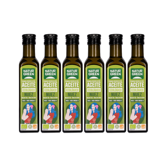 Pack 6x Aceite de Nuez Ecológico 250 ml NaturGreen