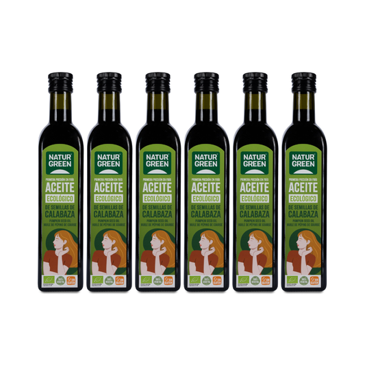 Pack 6x Aceite de Semillas de Calabaza Ecológico 500 ml NaturGreen