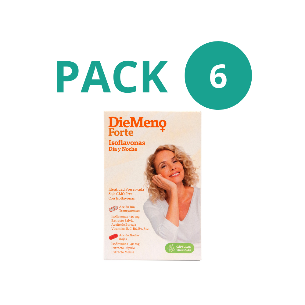 Pack 6x DieMeno Forte 30 + 30 Cápsulas