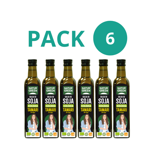 Pack 6x Salsa Tamari Ecológica 500 ml NaturGreen