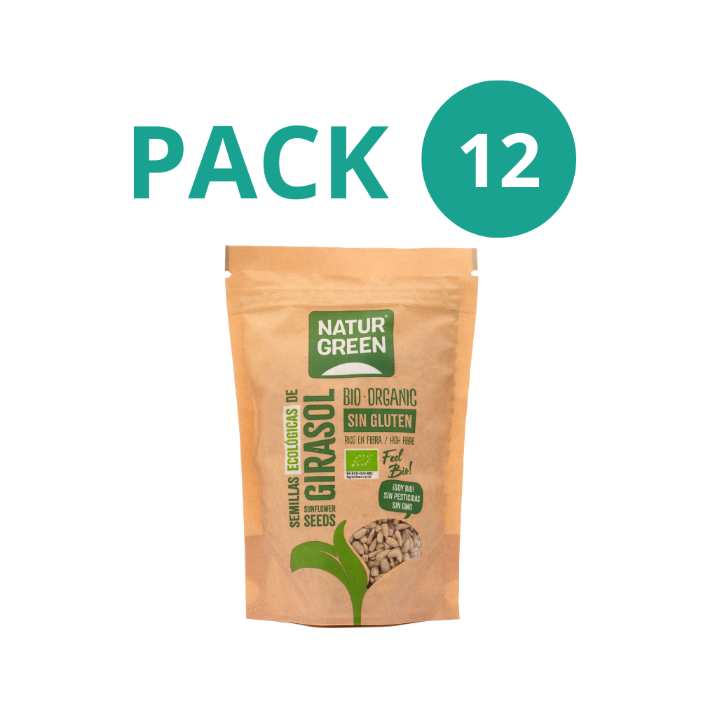 Pack 12x Semillas de Girasol Ecológicas 225g NaturGreen