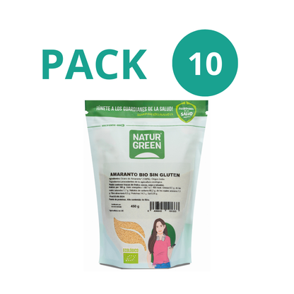 Pack 10x Amaranto Ecológico 450g NaturGreen