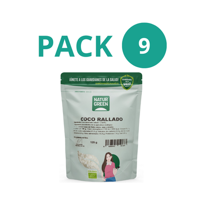 Pack 9x Coco Ecológico Rallado 125g NaturGreen