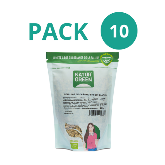 Pack 10x Semillas de Cáñamo Ecológicas 400g NaturGreen