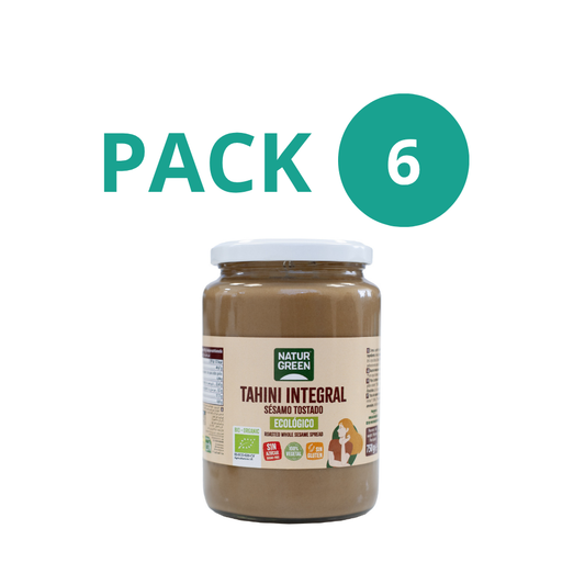 Pack 6x Tahín de Sésamo Tostado Ecológico 750g NaturGreen
