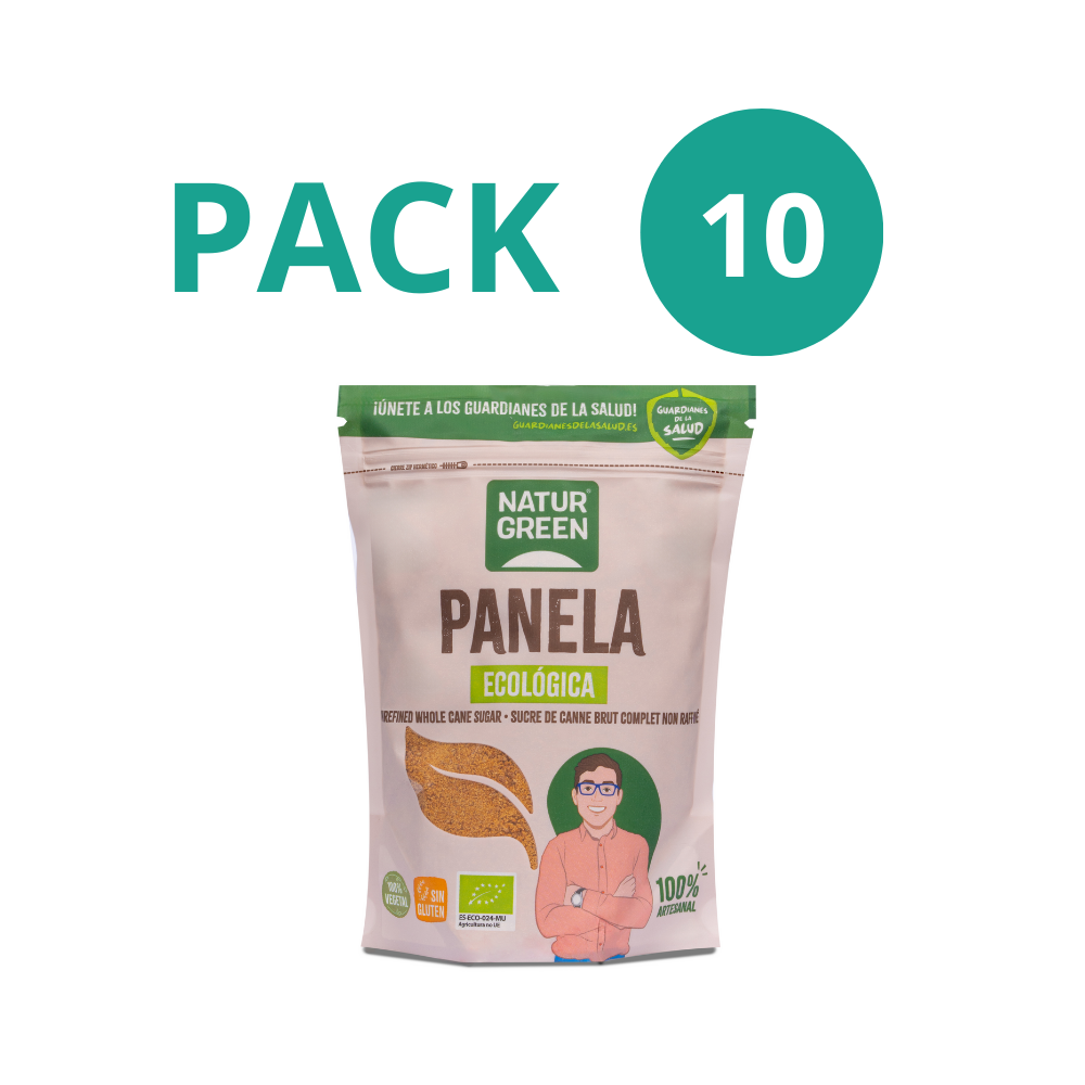 Pack 10x Panela Ecológica 500g NaturGreen