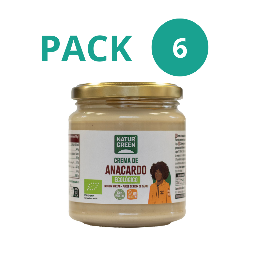Pack 6x Crema de Anacardo Bio 250g NaturGreen