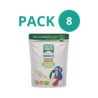 Pack 8x Harina de Coco Ecológica 500 g NaturGreen