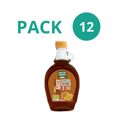 Pack 12x NaturGreen Sirope de arce Bio 250 ml