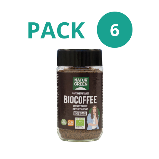 Pack 6x Café Instantáneo Ecológico 100g NaturGreen