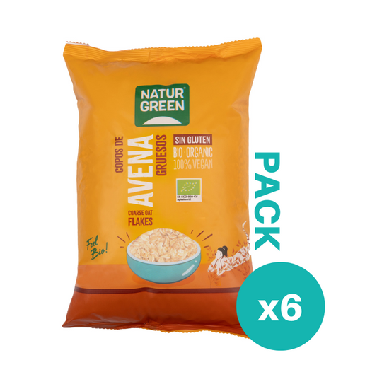 Pack 6x Copos de Avena Gruesos Bio1kg NaturGreen